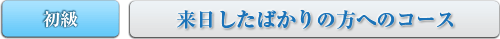 初級　来日したばかりの方へのコース