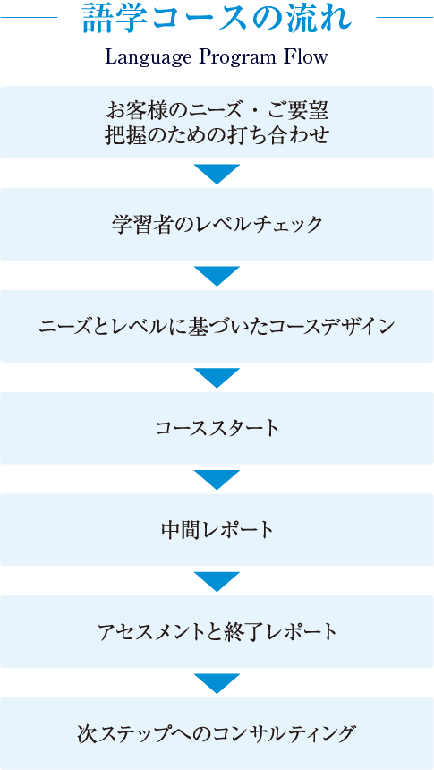 コースの流れ